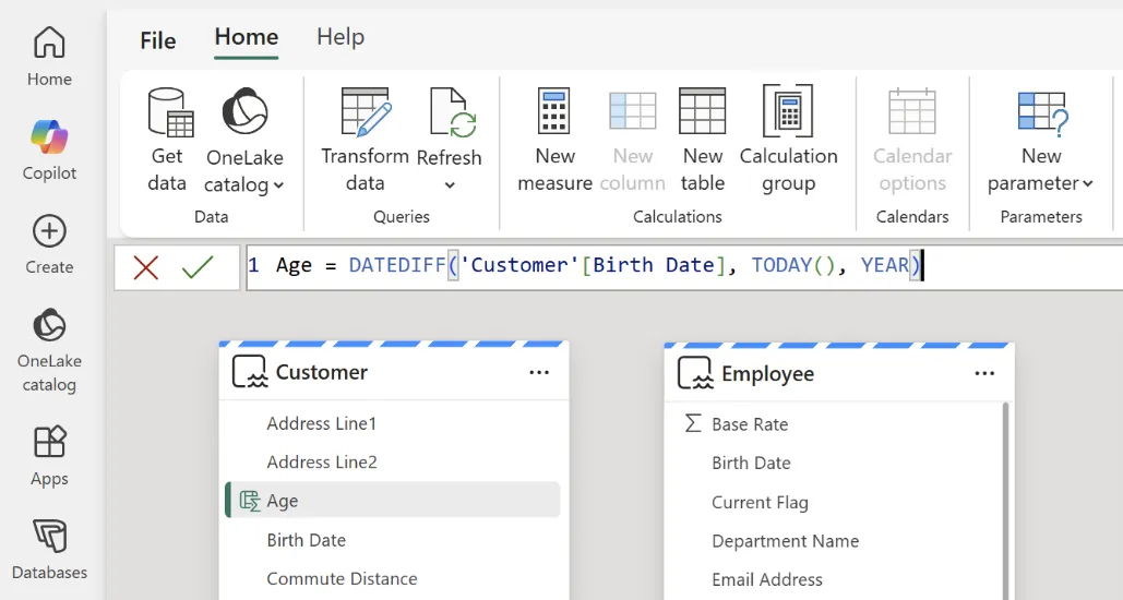 Người dùng sẽ tạo được calculated column trên cả Web và Desktop