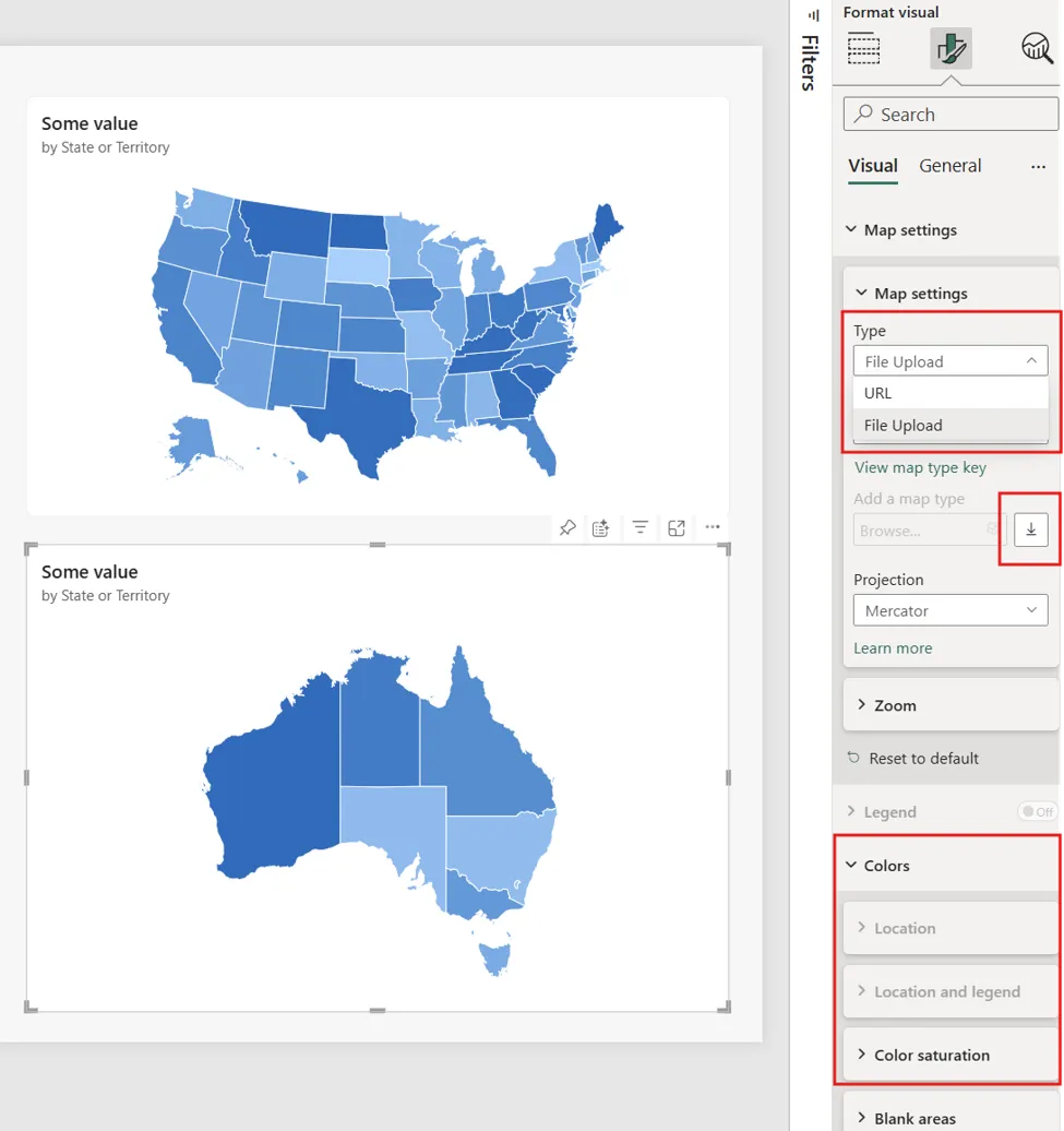 Shape Map với bản đồ tích hợp và tuỳ biến, hỗ trợ upload/download và định dạng theo cấu hình